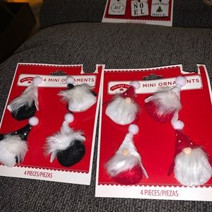 Eight mini Christmas gnomes